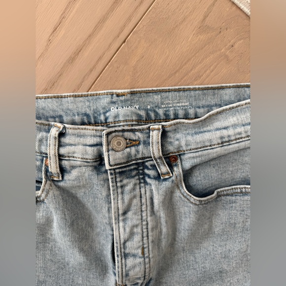 Old Navy Sky Hi straight Light Blue Women's Jeans - Picture 3 of 4